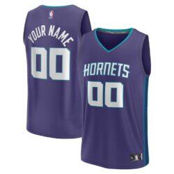 Charlotte Hornets Fashion7 Youth Fast Break Replica Custom Jersey - Statement Edition
