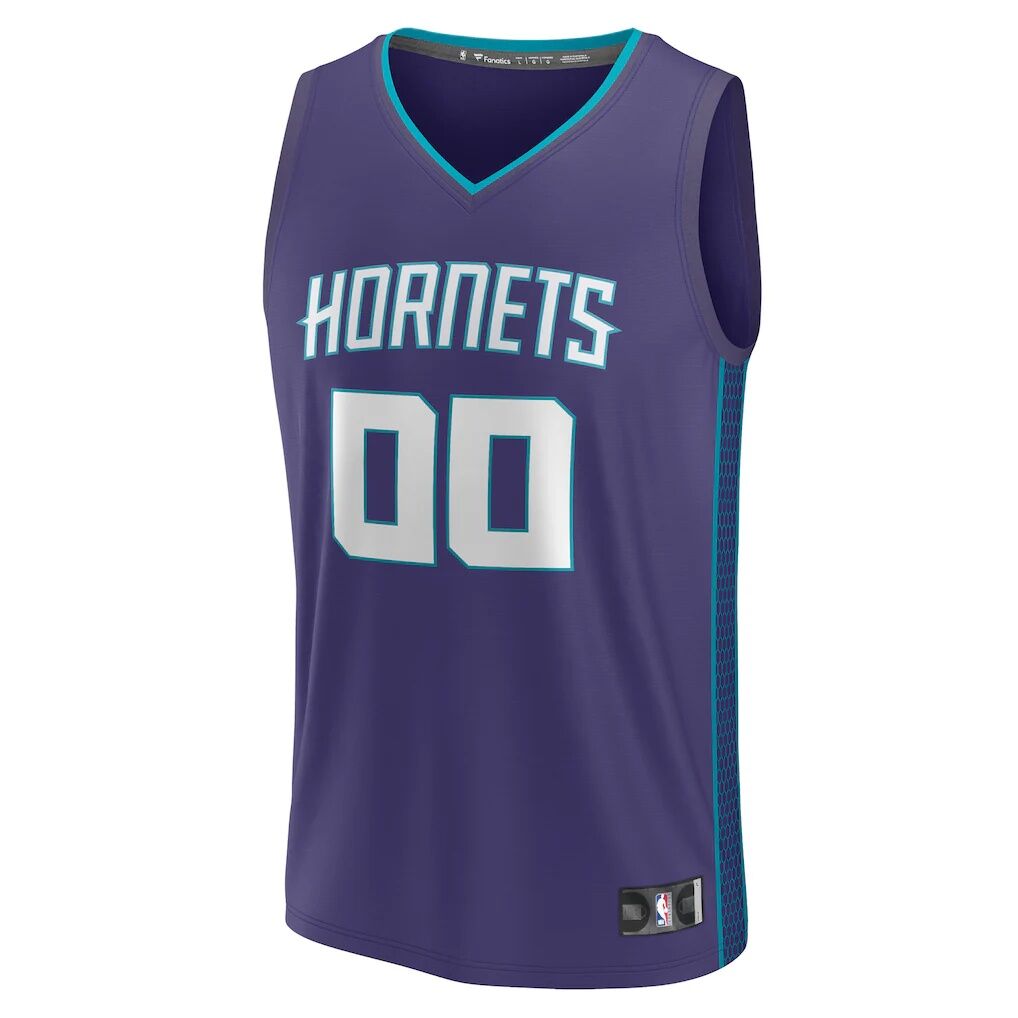 Charlotte Hornets Fashion7 Youth Fast Break Replica Custom Jersey - Statement Edition