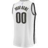 Brooklyn Nets Fashion7 Youth Fast Break Replica Custom Jersey - White - Detail View