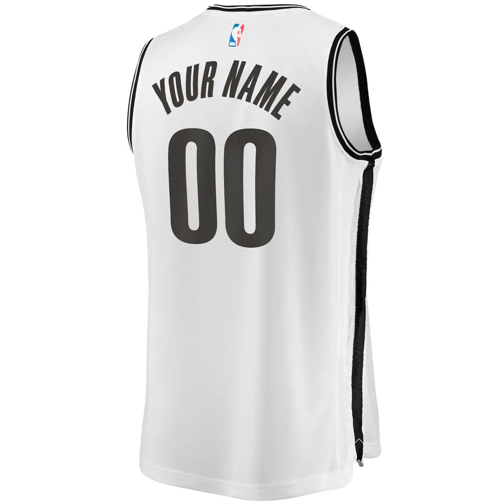 Brooklyn Nets Fashion7 Youth Fast Break Replica Custom Jersey - Association Edition