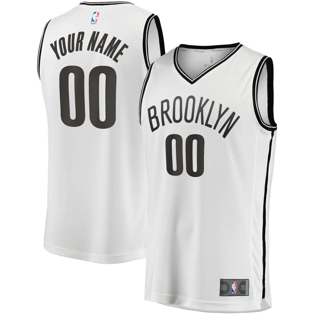 Brooklyn Nets Fashion7 Youth Fast Break Replica Custom Jersey - Association Edition