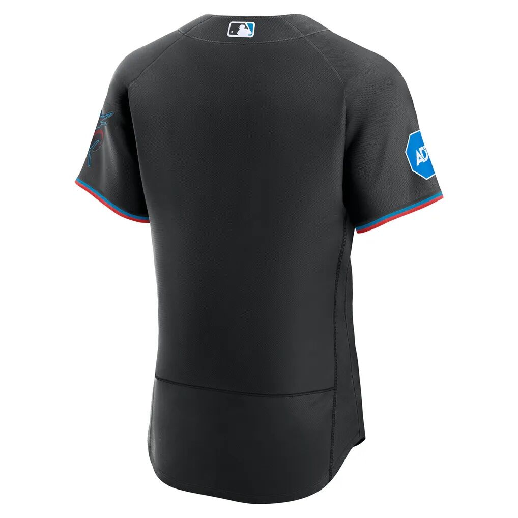 Miami Marlins Nike Alternate Sponsor Patch Authentic Jersey