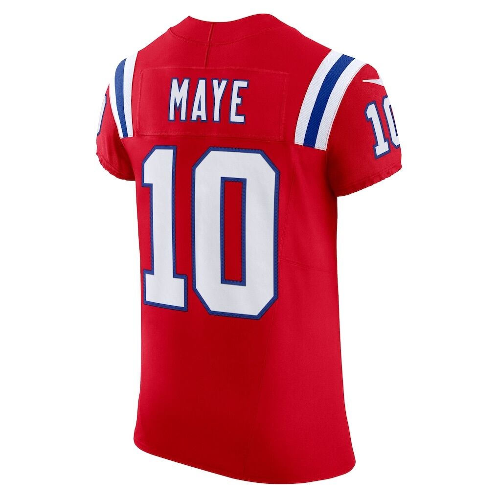 Drake Maye New England Patriots Nike Alternate Vapor F.U.S.E. Elite Jersey