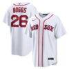 Wade Boggs Boston Red Sox Nike Home Retired Player Replica Jersey - White - Front View