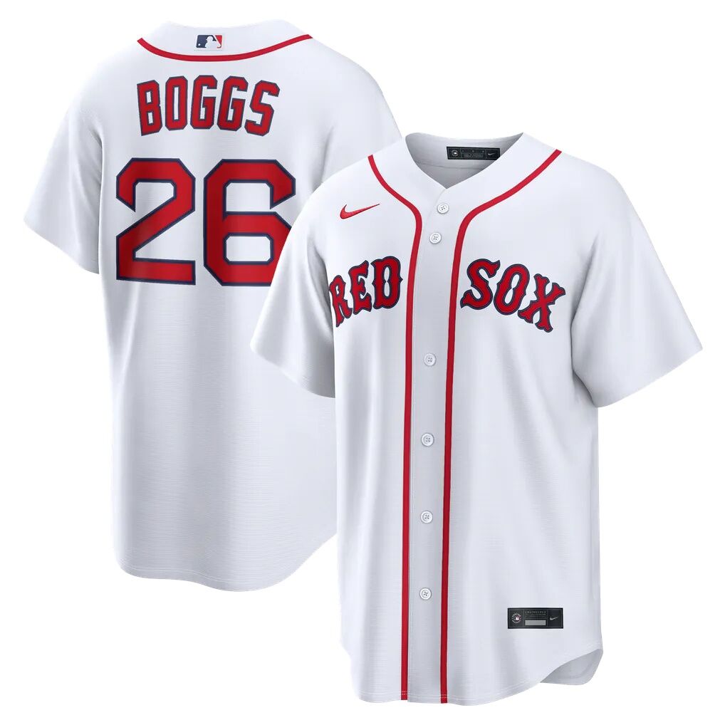 Wade Boggs Boston Red Sox Nike Home Retired Player Replica Jersey