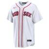 Wade Boggs Boston Red Sox Nike Home Retired Player Replica Jersey - White - Side View