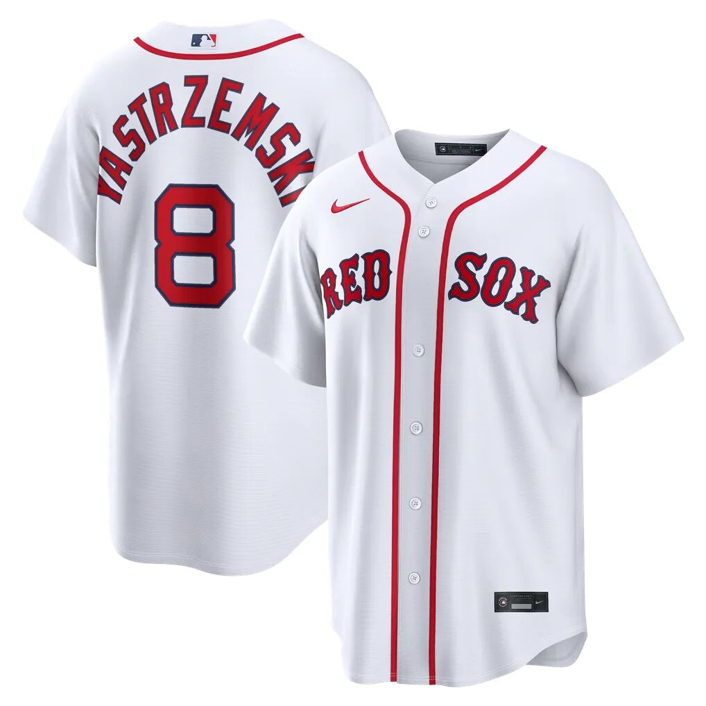 Carl Yastrzemski Boston Red Sox Nike Home Retired Player Replica Jersey