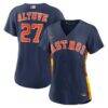 Jose Altuve Houston Astros Nike Women's Alternate Replica Jersey - Navy - Front View
