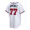 Joe Jiménez Atlanta Braves Nike Home Replica Jersey - White - Detail View
