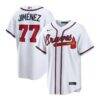 Joe Jiménez Atlanta Braves Nike Home Replica Jersey - White - Front View