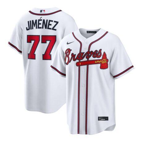 Joe Jiménez Atlanta Braves Nike Home Replica Jersey - White - Front View