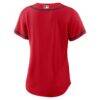 Atlanta Braves Nike Women's Alternate Replica Jersey - Red - Detail View