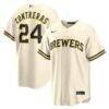 William Contreras Milwaukee Brewers Nike Home Replica Jersey - Cream - Front View