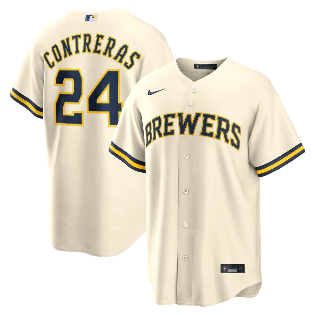 William Contreras Milwaukee Brewers Nike Home Replica Jersey