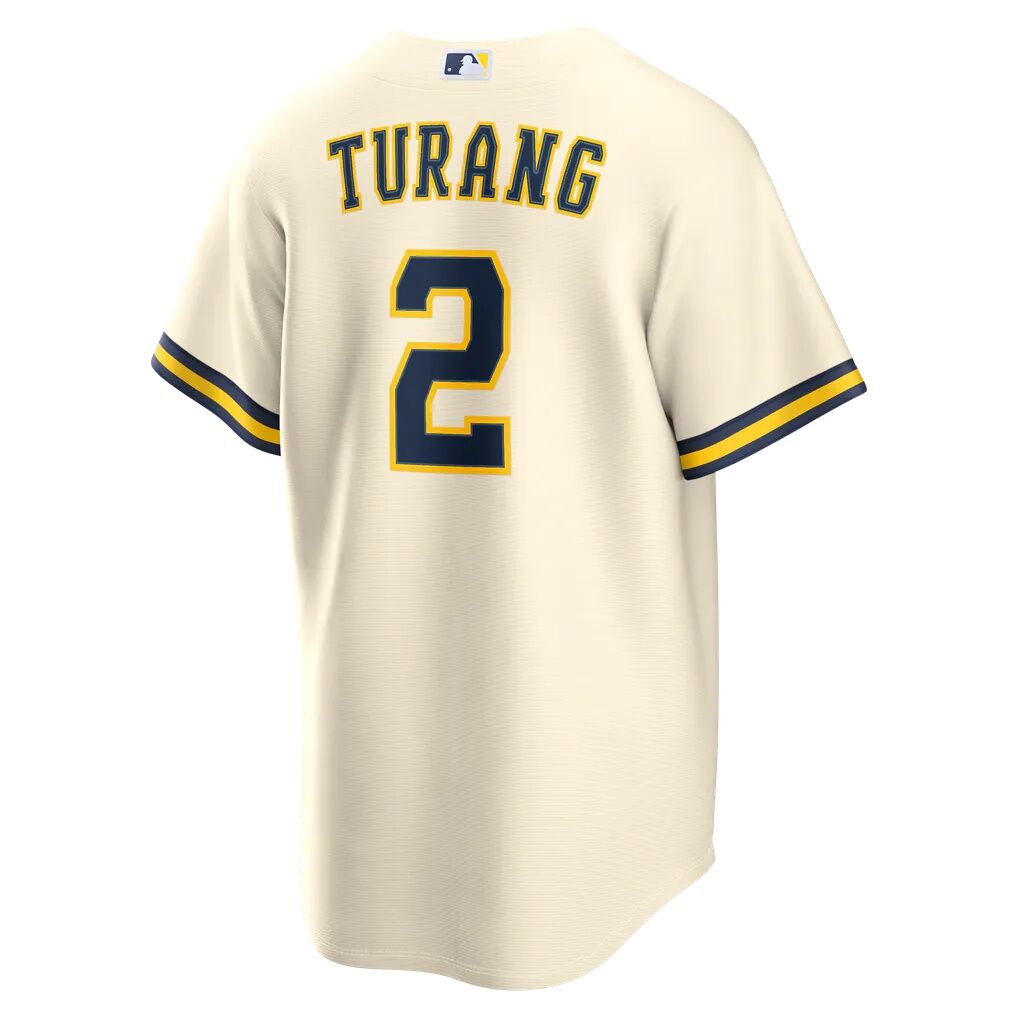 Brice Turang Milwaukee Brewers Nike Home Replica Jersey