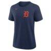 Detroit Tigers Nike Women's Wordmark T-Shirt - Navy - Alt1