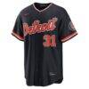 Riley Greene Detroit Tigers Nike Alternate Stadium Jersey - Navy - Side View
