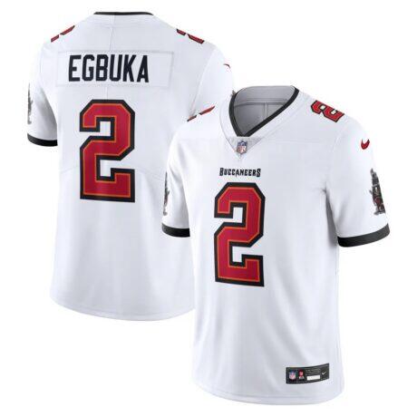Emeka Egbuka Tampa Bay Buccaneers Nike Vapor Untouchable Stitched Limited Jersey - White - Front View