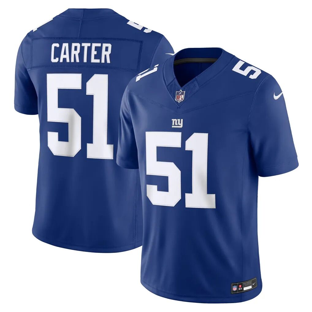 Abdul Carter New York Giants Nike Team Vapor F.U.S.E. Stitched Limited Jersey - Royal