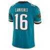 Trevor Lawrence Jacksonville Jaguars Nike Alternate Prowler Throwback Vapor F.U.S.E. Stitched Limited Jersey - Teal - Detail View