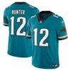 Travis Hunter Jacksonville Jaguars Nike Alternate Prowler Throwback Vapor F.U.S.E. Stitched Limited Jersey - Teal - Front View