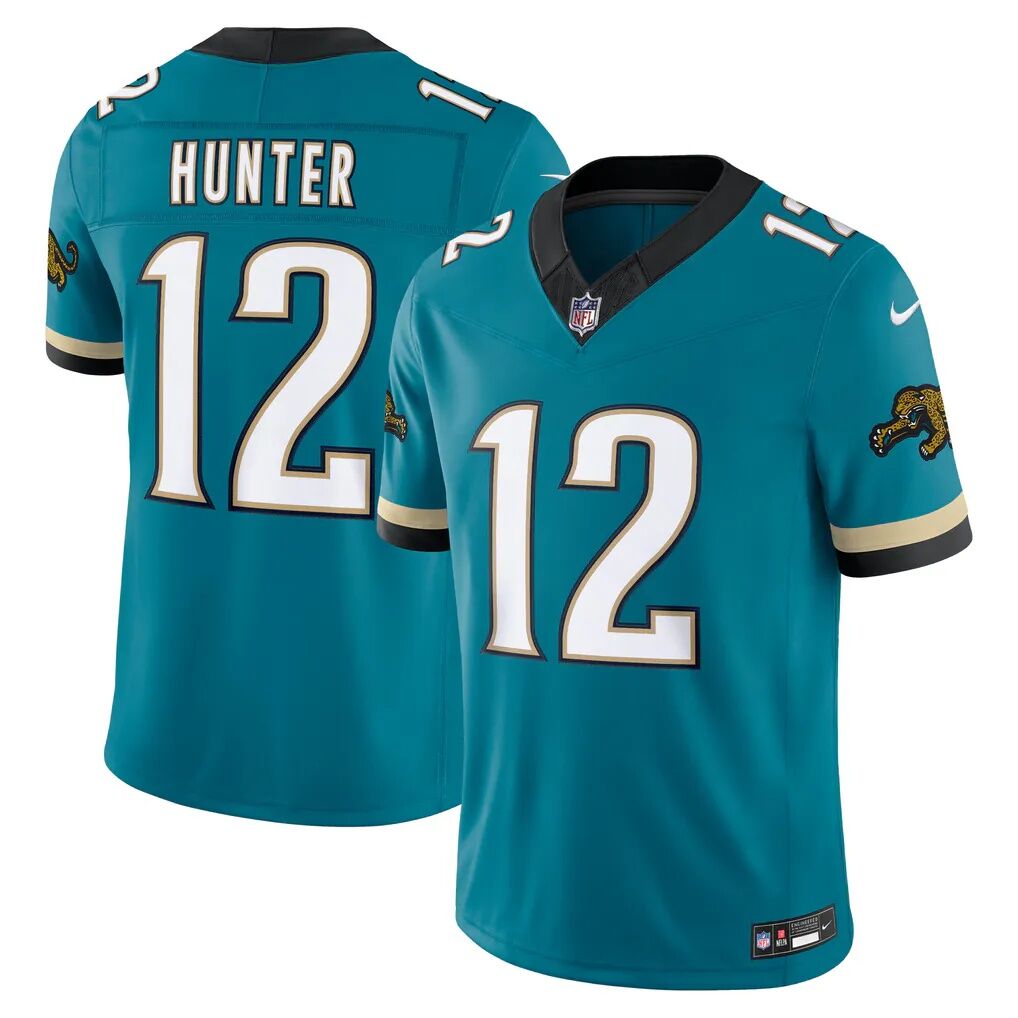 Travis Hunter Jacksonville Jaguars Nike Alternate Prowler Throwback Vapor F.U.S.E. Stitched Limited Jersey