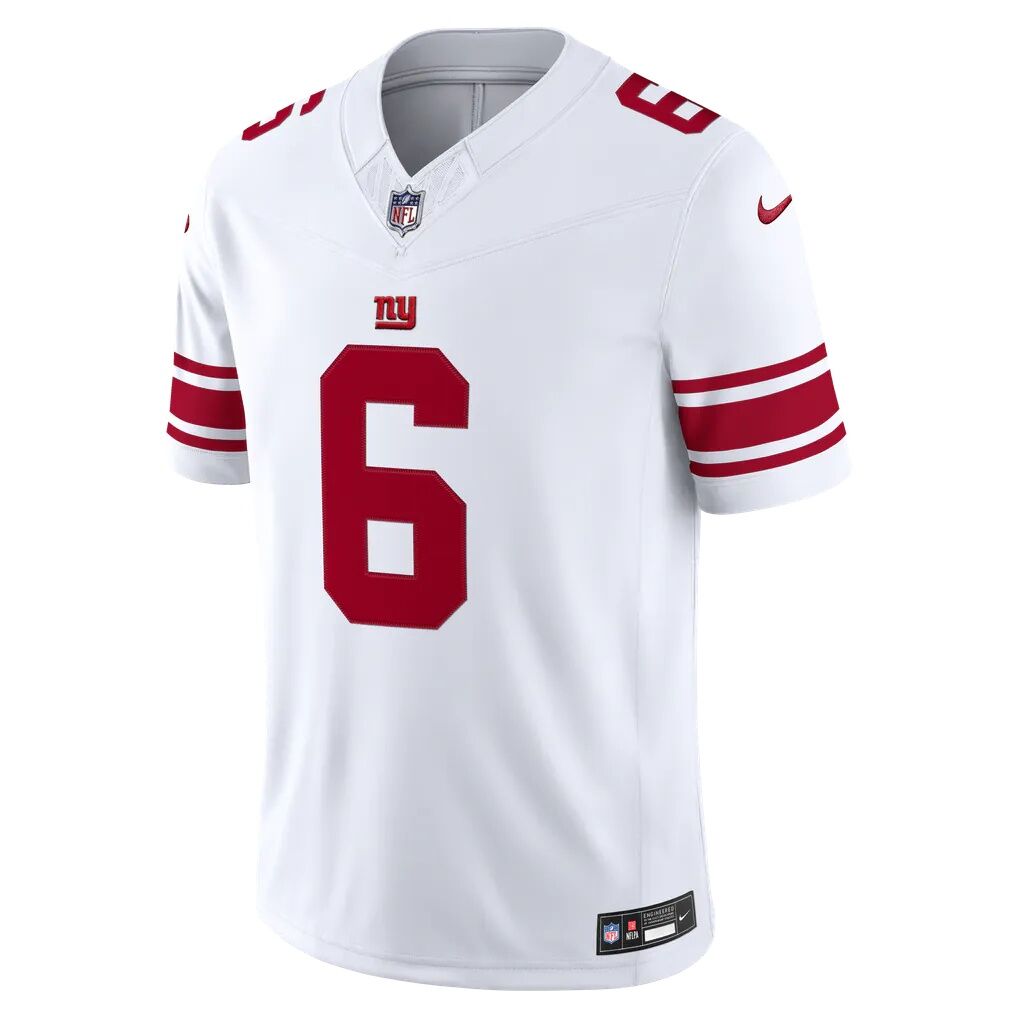 Jaxson Dart New York Giants Nike Vapor F.U.S.E. Stitched Limited Jersey