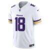 Justin Jefferson Minnesota Vikings Nike Vapor F.U.S.E. Stitched Limited Jersey - White - Side View
