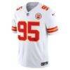 Chris Jones Kansas City Chiefs Nike Vapor F.U.S.E. Stitched Limited Jersey - White - Side View