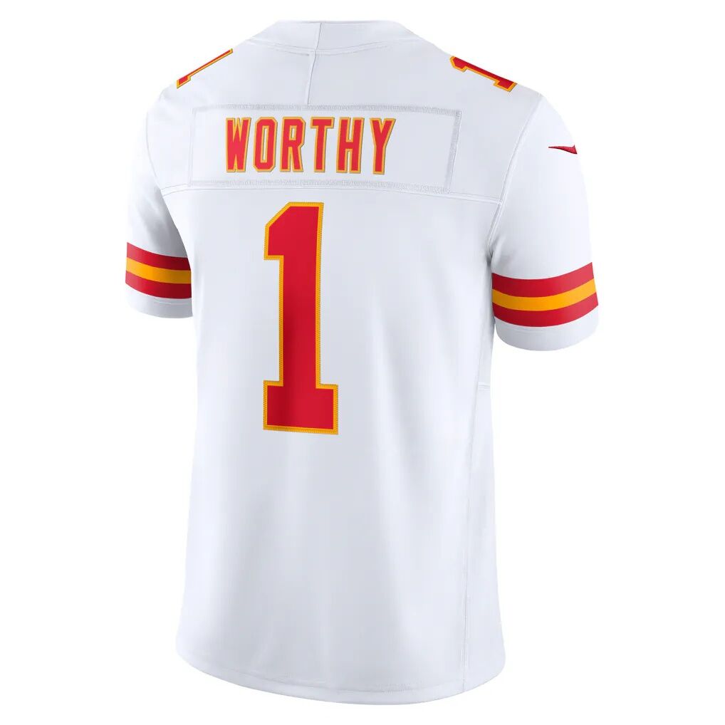 Xavier Worthy Kansas City Chiefs Nike Vapor F.U.S.E. Stitched Limited Jersey