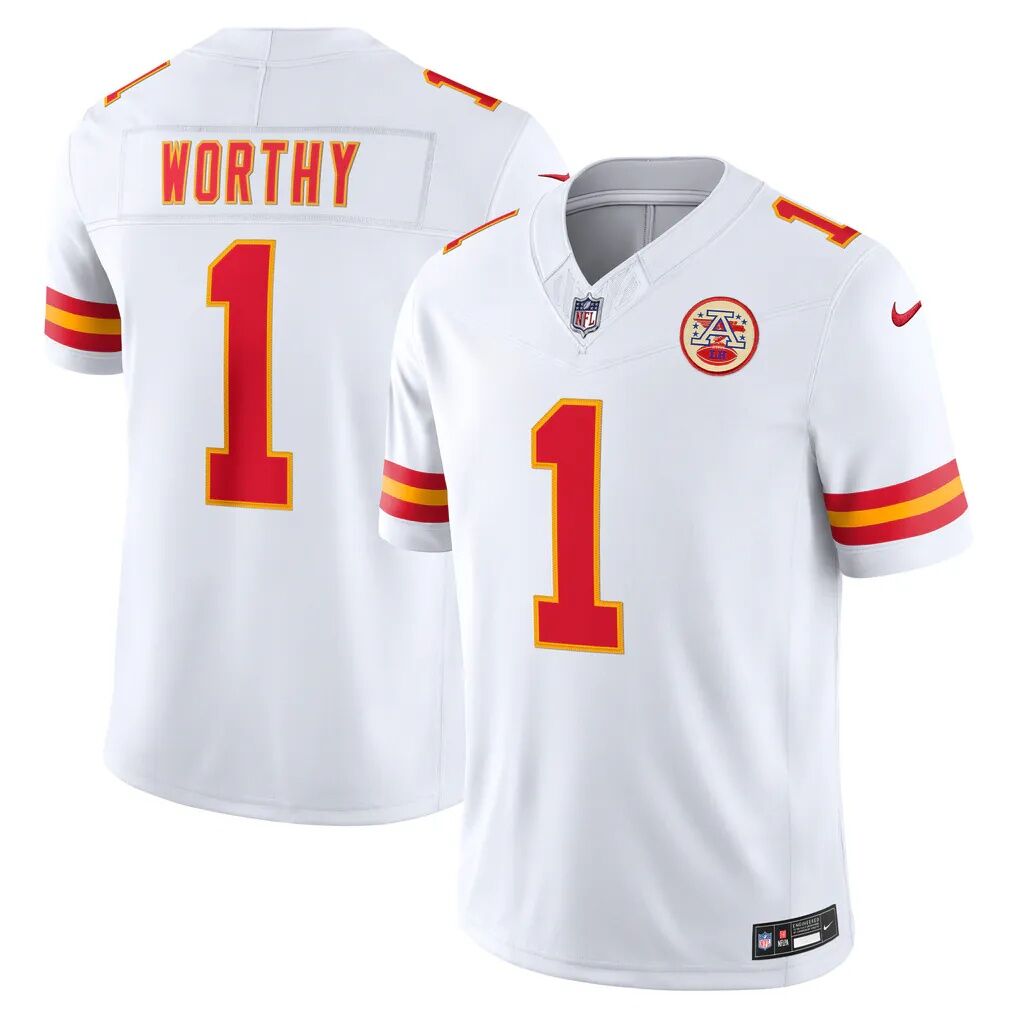 Xavier Worthy Kansas City Chiefs Nike Vapor F.U.S.E. Stitched Limited Jersey