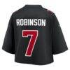 Bijan Robinson Atlanta Falcons Nike Women's Cropped Fashion Game Jersey - Black - Detail View