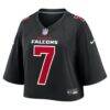 Bijan Robinson Atlanta Falcons Nike Women's Cropped Fashion Game Jersey - Black - Side View