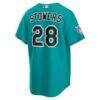 Kyle Stowers Miami Marlins Nike Alternate Stadium Jersey - Teal - Detail View