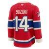 Nick Suzuki Montreal Canadiens Fashion7 2026 NHL Heritage Classic Premium Player Jersey - Red - Detail View