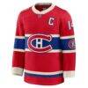 Nick Suzuki Montreal Canadiens Fashion7 2026 NHL Heritage Classic Premium Player Jersey - Red - Side View