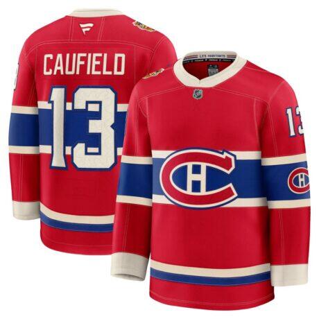 Cole Caufield Montreal Canadiens Fashion7 2026 NHL Heritage Classic Premium Player Jersey - Red - Front View