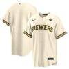 Milwaukee Brewers Nike 2026 World Series Home Replica Jersey - Cream - Front View