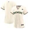 Milwaukee Brewers Nike Women's 2026 World Series Home Replica Jersey - Cream - Front View