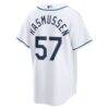 Drew Rasmussen Tampa Bay Rays Nike 2026 World Series Home Replica Jersey - White - Alt2