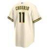 Jackson Chourio Milwaukee Brewers Nike 2026 World Series Home Replica Jersey - Cream - Alt2