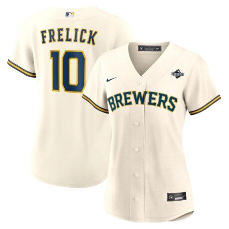 Sal Frelick Milwaukee Brewers Nike Women's 2026 World Series Home Replica Jersey - Cream - Front View