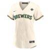 Jacob Misiorowski Milwaukee Brewers Nike Women's 2026 World Series Home Replica Jersey - Cream - Alt1