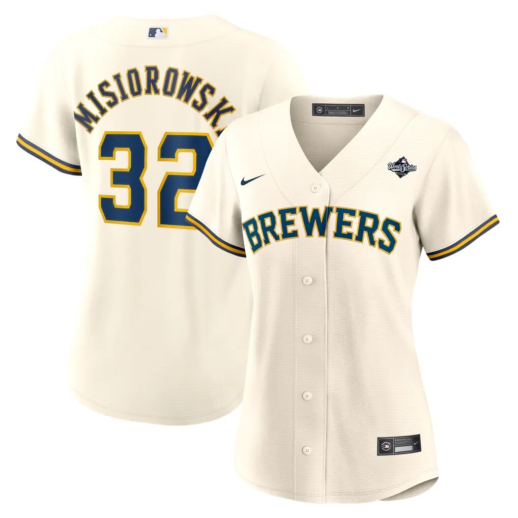 Jacob Misiorowski Milwaukee Brewers Nike Women's 2026 World Series Home Replica Jersey