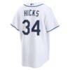 Liam Hicks Tampa Bay Rays Nike 2026 World Series Home Replica Jersey - White - Alt2