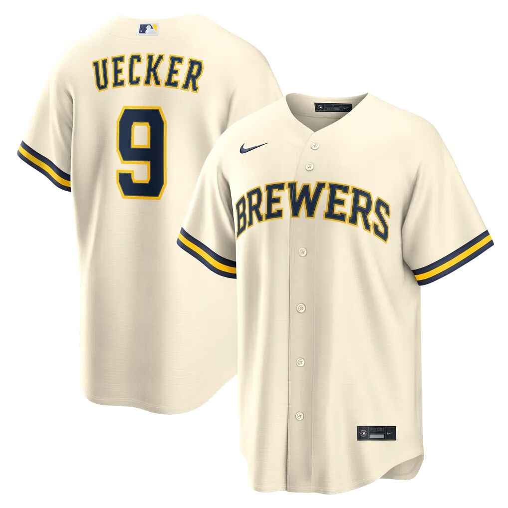 Bob Uecker Milwaukee Brewers Nike Home Replica Jersey