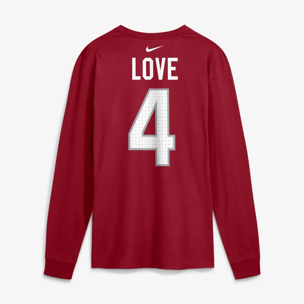 Jeremiyah Love Arizona Cardinals Nike Name & Number Long Sleeve T-Shirt - Cardinal