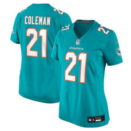 Kevin Coleman Miami Dolphins Nike Women's Team Game Jersey - - Front View