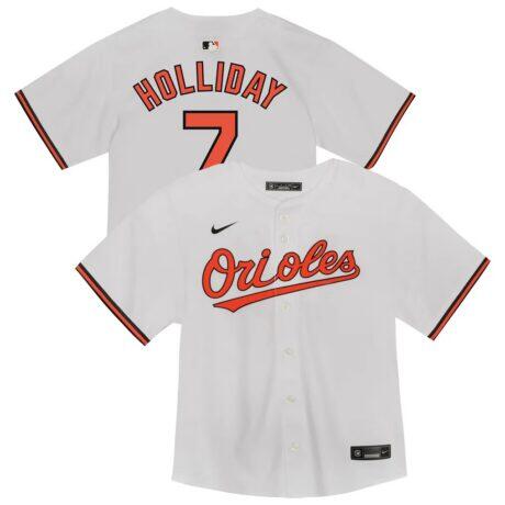 Jackson Holliday Baltimore Orioles Nike Toddler Game Jersey - White - Front View