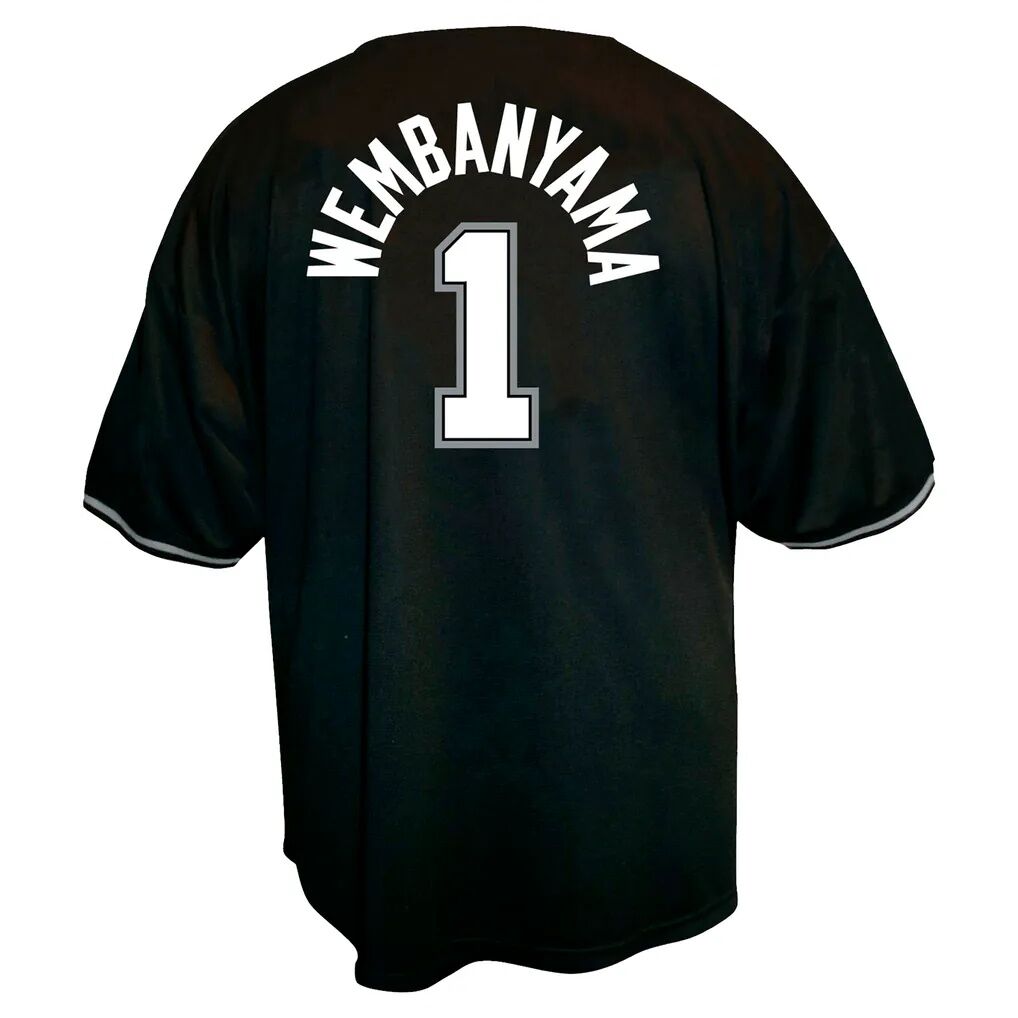 Victor Wembanyama San Antonio Spurs Profile Big & Tall Name & Number Button-Up Jersey